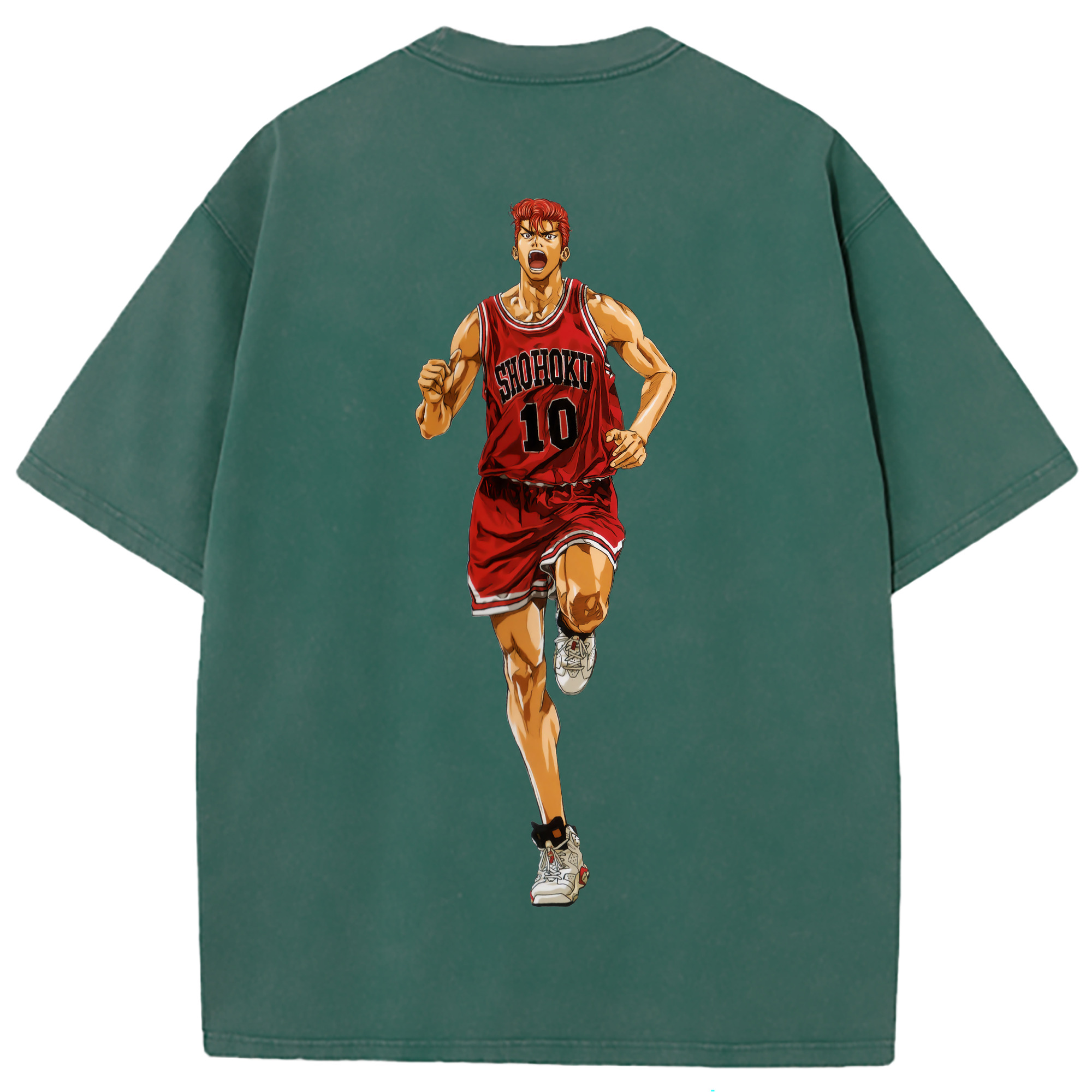 （画像用） SLAM DUNK／スラムダンク 綿100% ヴィンテージ風 半袖Tシャツ（背面プリント）
